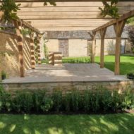 A seculded seating area in a Cotswold Garden