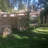 Oak Pergola and old Barn