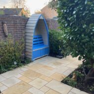 Shady Garden with Seating