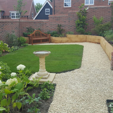 Garden created for new house